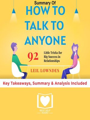 cover image of Summary of How to Talk to Anyone: 92 Little Tricks for Big Success in Relationships by Leil Lowndes